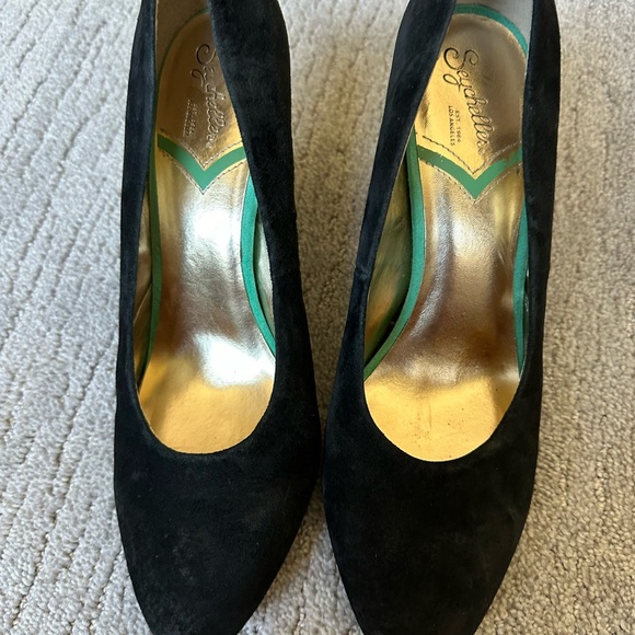 Seychelles Black suede heels size 9 - Picture 11 of 12